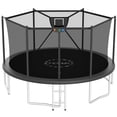 thumbnail image 1 of YORIN Trampolines Outdoor, 1500LBS 16FT Trampoline for Kids and Adults, Backyard Heavy Duty Trampoline with Enclosure Net, Basketball Hoop, Ladder, Birthday Gift, 1 of 8