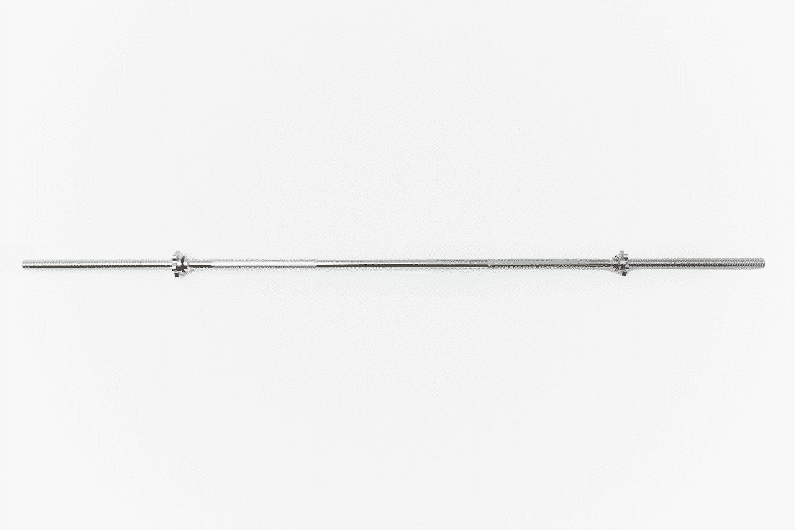 YORK Chrome Spin Lock Weight Bar With Spin Lock Collars Walmart