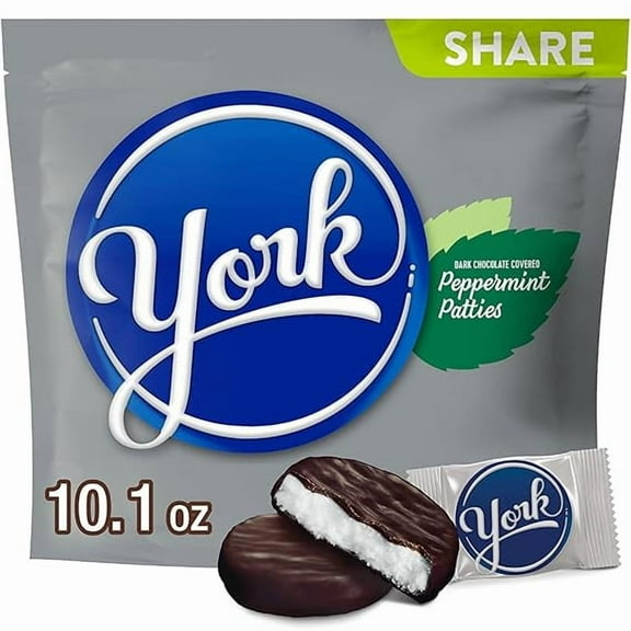 YORK Dark Chocolate Peppermint Patties, Candy Share Pack, 10.1 oz