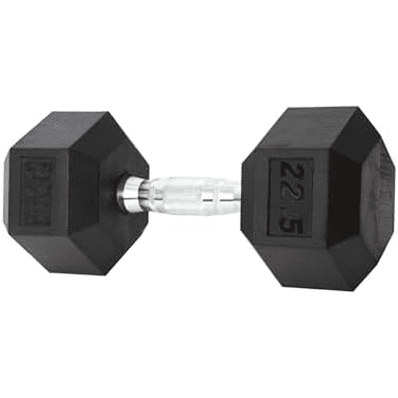 YORK Rubber Hex Dumbbell 22.5 lb.$$Sport & Recreation Other