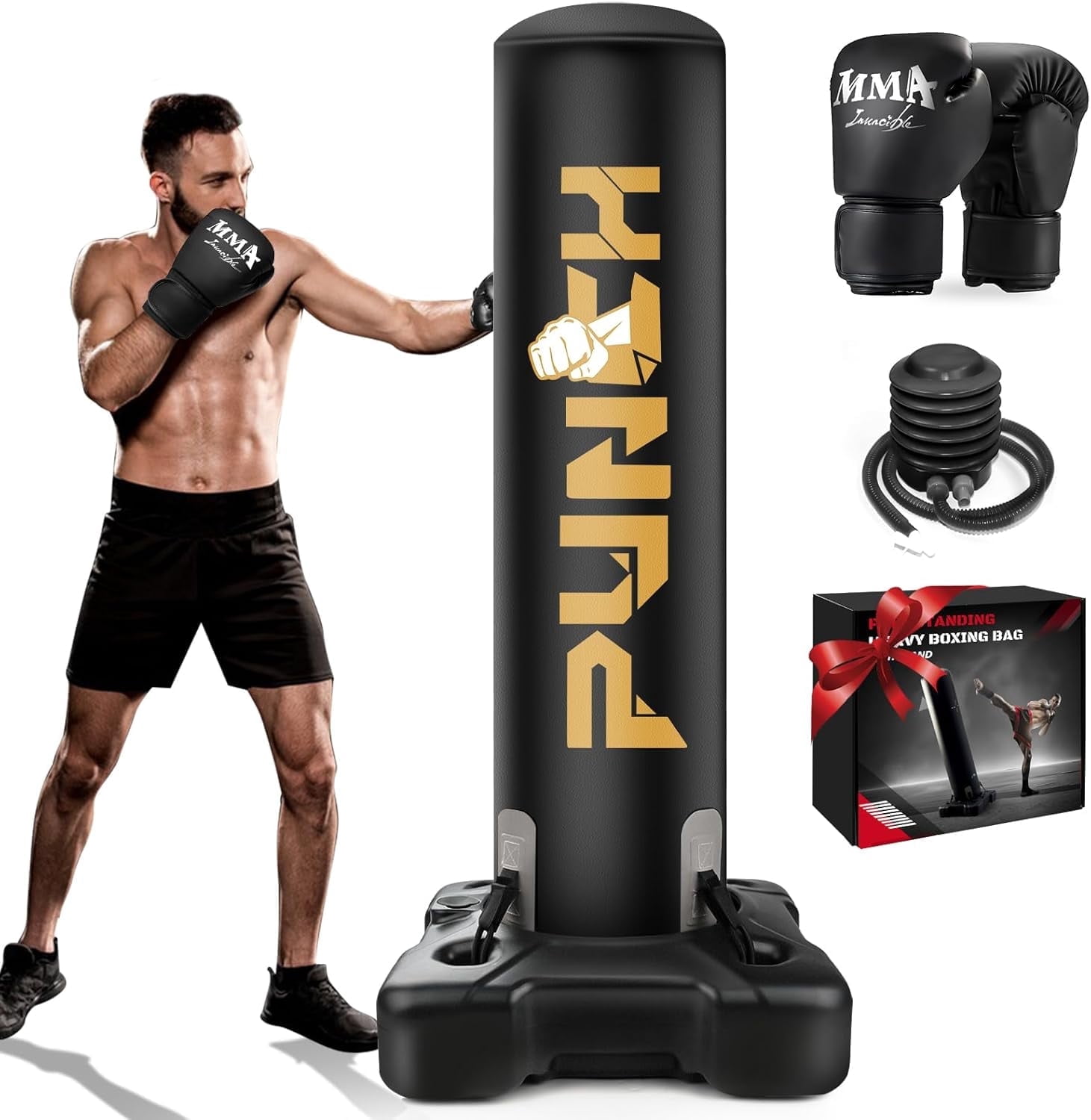 Boxing Base YORWHIN, Freestanding Punching Bag, Heavy Boxing Stand Yellow - Walmart.com