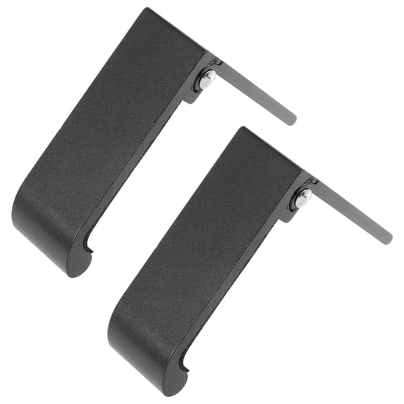 YOSADIER Folding Wall Hooks Black Aluminum Foam 1 Pair