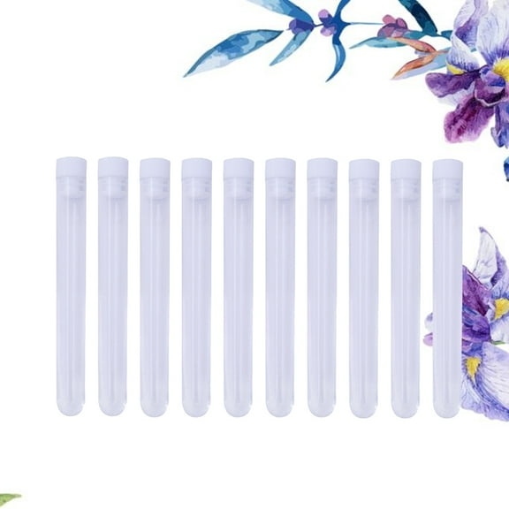 YOSADIER 10 Pcs Plastic Needle Storage Tubes for Sewing with Clear Container for Craft Projects