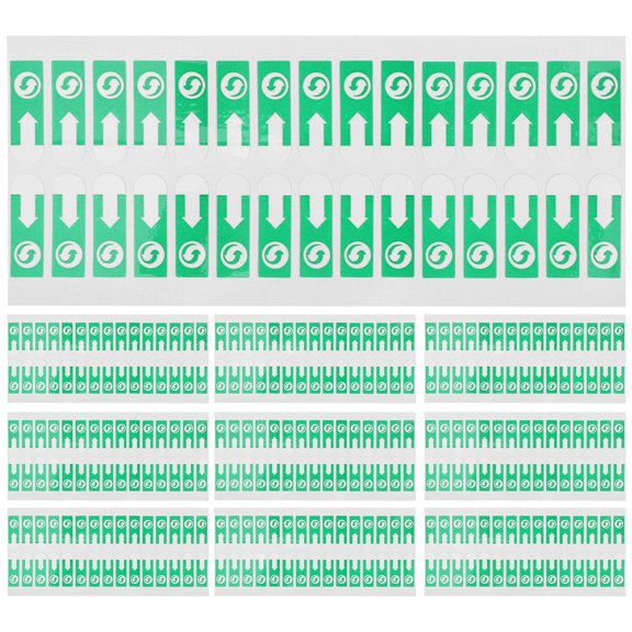 YOSADIER 1000pcs Adhesive Labels for Sealing Garbage Bags Multi Paper Arrow Sticker for Households