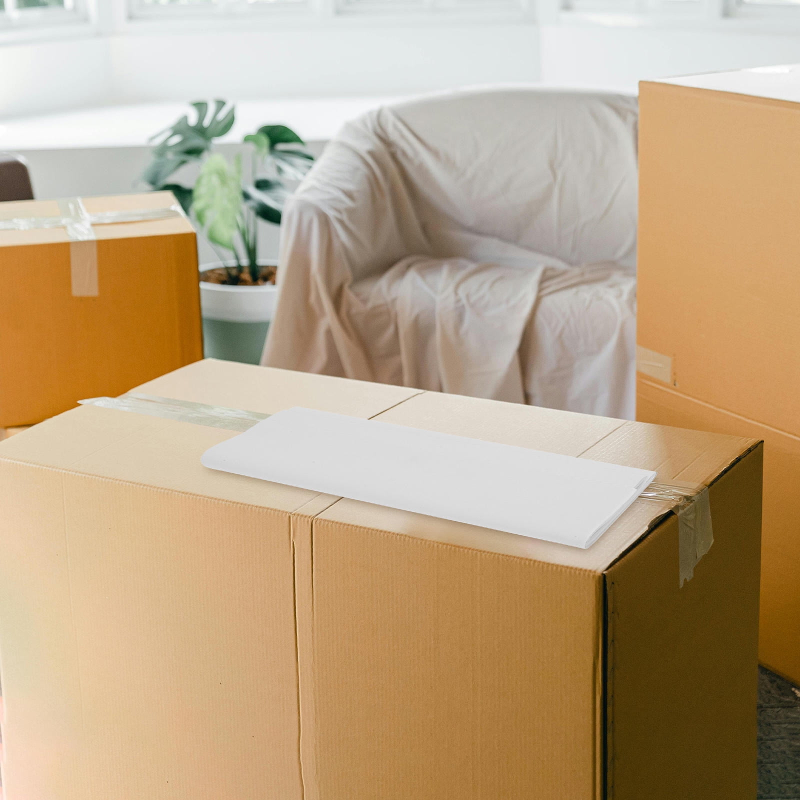 YOSADIER White Kraft Packing Paper Sheets for Moving, Wrapping Fragile Dishes, Glassware, and Household Items
