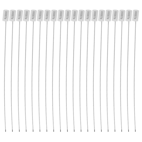 YOSADIER 100Pcs White Metal Security Seal with Writable Surface for Easy Tracking and Industrial Use