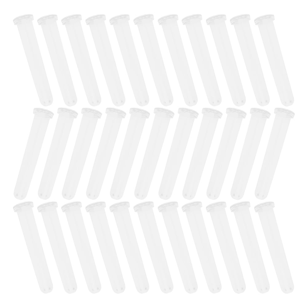 YOSADIER 100Pcs Reusable Transparent Flower Tubes with Caps Plastic Floral Accessories for Home