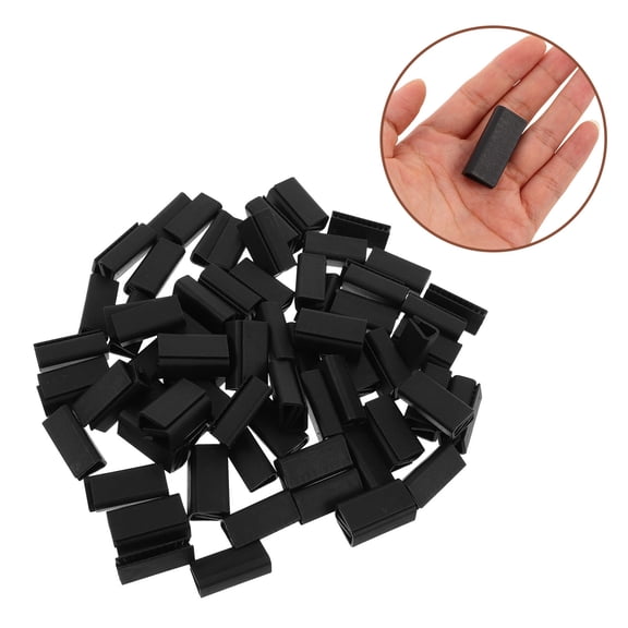 YOSADIER 100Pcs Universal Car Floor Mat Clips Black Durable Plastic Mat Hold Down for Secure Footwell Installation