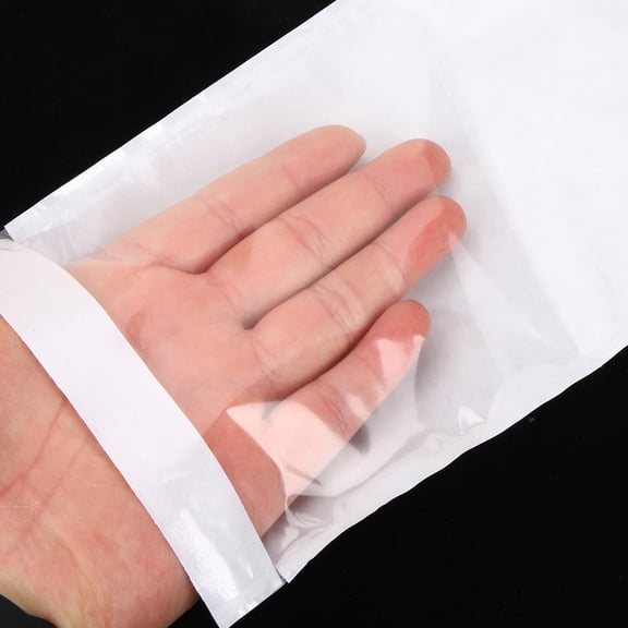 YOSADIER 100Pcs White Shipping Packing List Pouches for Secure Storage and Convenient Parcel Identification