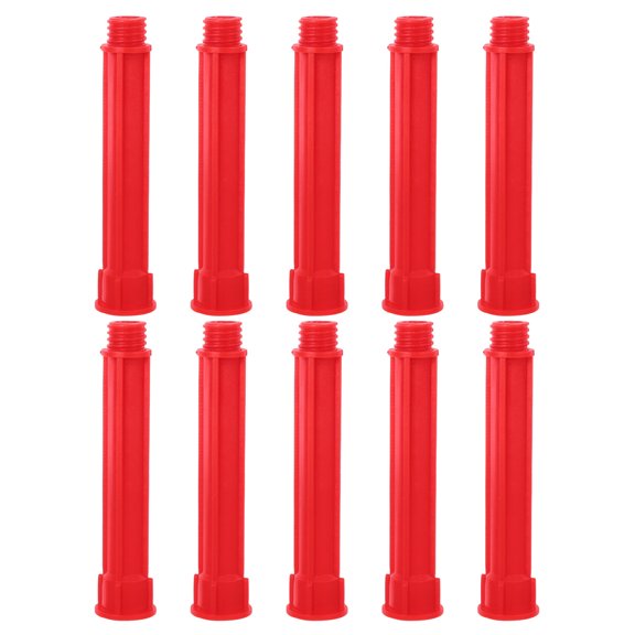 YOSADIER 10Pcs Caulking Tube Extension Nozzle Set in Red for Clean Precise Application on Narrow Spaces