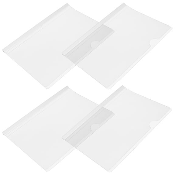 YOSADIER 10Pcs Clear Resume Portfolio Folders with Anti Slip Locking Bar for Stable File Protection