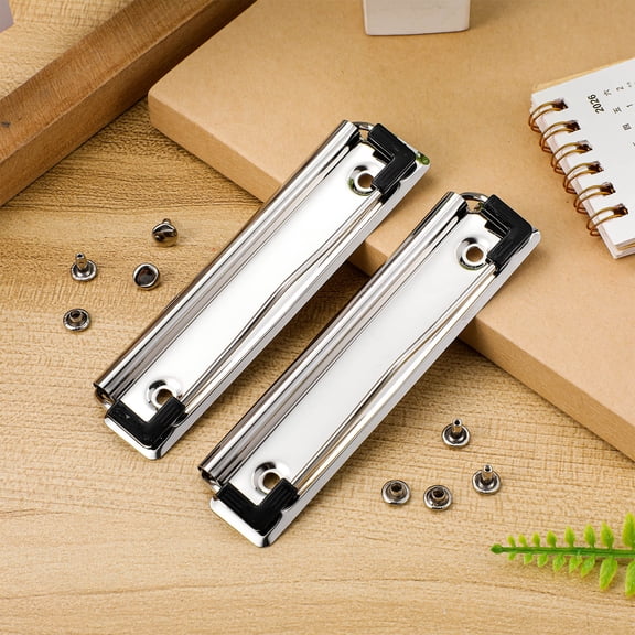 YOSADIER 10Pcs Office Clipboard Clips Metal Mountable Document Clamps with Easy Installation