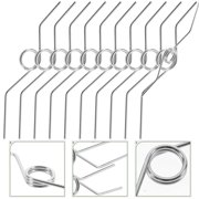 YOSADIER 10Pcs Easy Install Plated Silver Replacement Springs for Pruning Shears and Clippers
