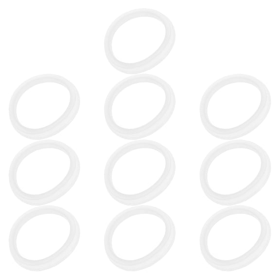 YOSADIER 10Pcs Durable Silicone Gasket Rings Transparent for Kitchen Sealing