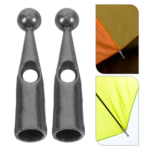 YOSADIER Black Metal Umbrella Tip Beads, Universal Replacement Tips for Umbrella Repair, and Easy to Install