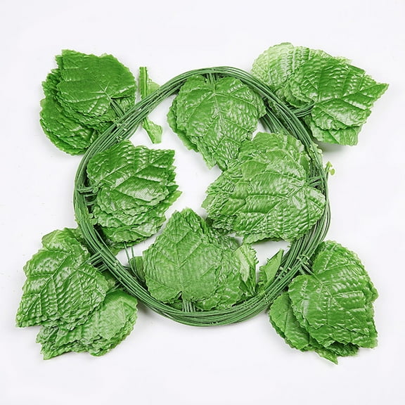 YOSADIER 12Pcs Artificial Grape Vine Faux Vines Indoor Plastic Green Wedding Home Office Decoration