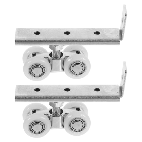 YOSADIER 12-Pack Steel Round Rolling Door Pulleys, and Smooth, Perfect for Bedroom, Home, and Projects