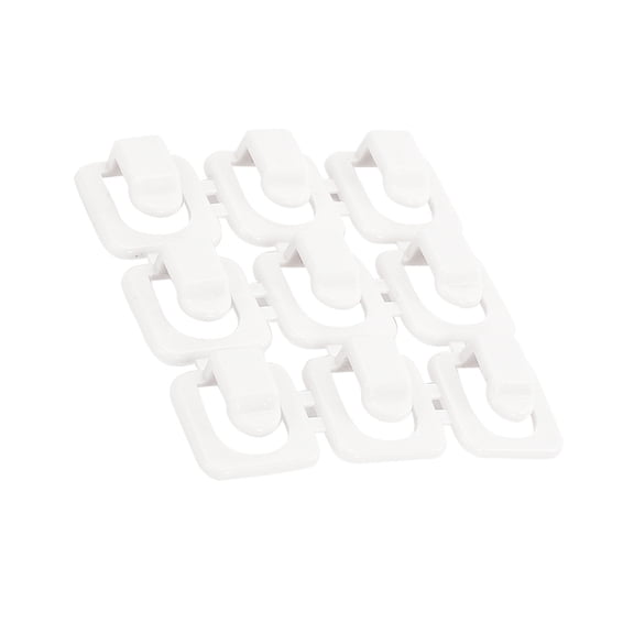 YOSADIER 18Pcs Adjustable Cord Clips White Self Adhesive for Audio Headphones and Charger Cables