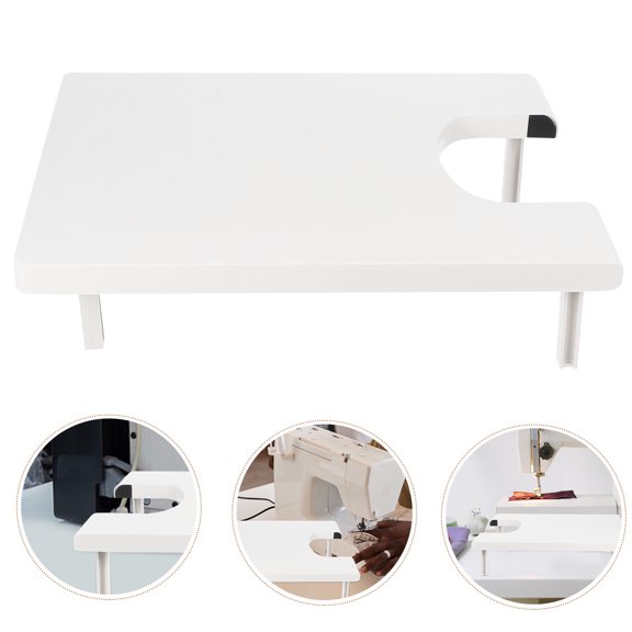 YOSADIER 1Pack Sewing Machine Extension Table Plastic Accessory for Quilting and Crafting White