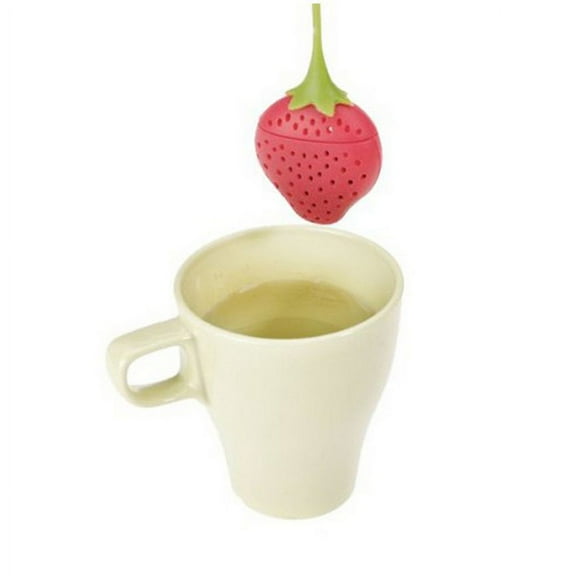 YOSADIER 1Pack Silicone Tea Steeper for Loose Tea with Fun Design Red