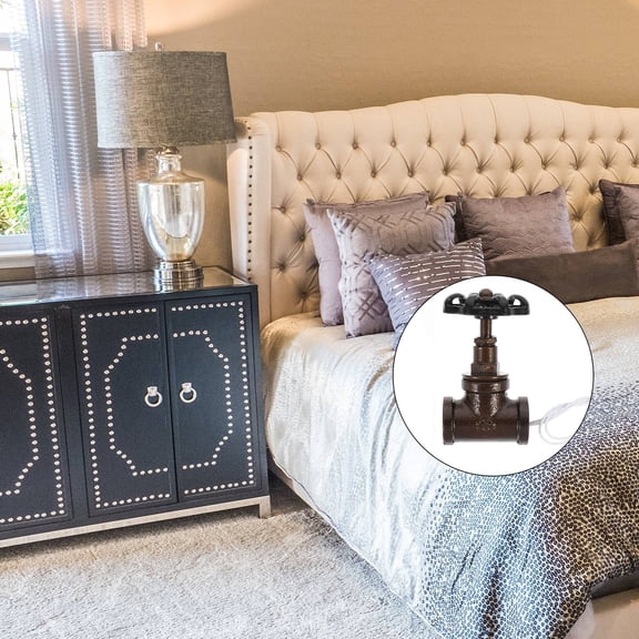 YOSADIER 1Pack Steampunk Style Stop Valves Retro Light Switch Easy Installation Home Decor 8.5x3.9x1in