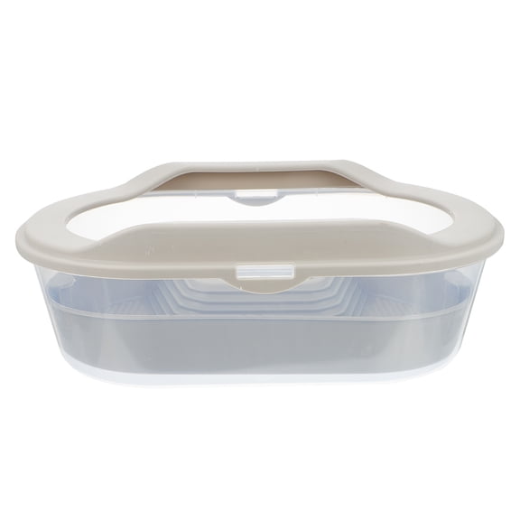 YOSADIER Grey Plastic Pet Tortoise Reptile Breeding Box and Material for Small Animals