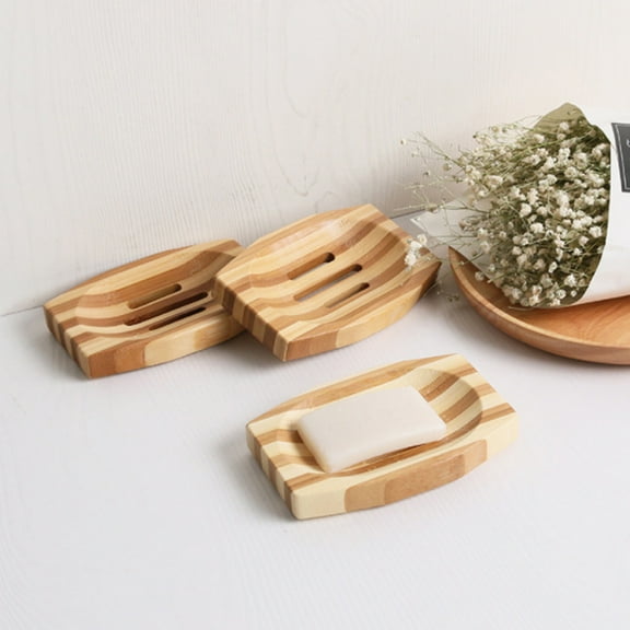 YOSADIER 1Pc Rustic Soap Dish Bamboo 12.3*8.5in Elegant Design For Bathrooms And Showers