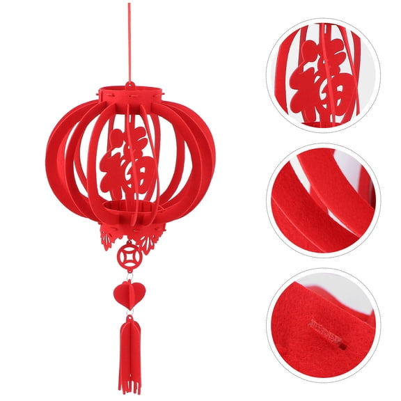 YOSADIER Red Hanging Decorative Lantern for Party, Banquet, Festival, and Event Decoration, 1 Piece