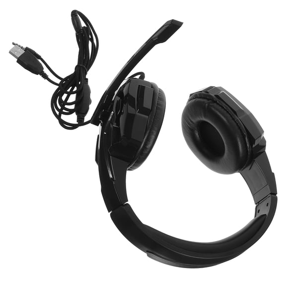YOSADIER 1Pc i3000 Head-mounted Gaming Headset for Pc with Microphone Black 7.9x7.9x2in