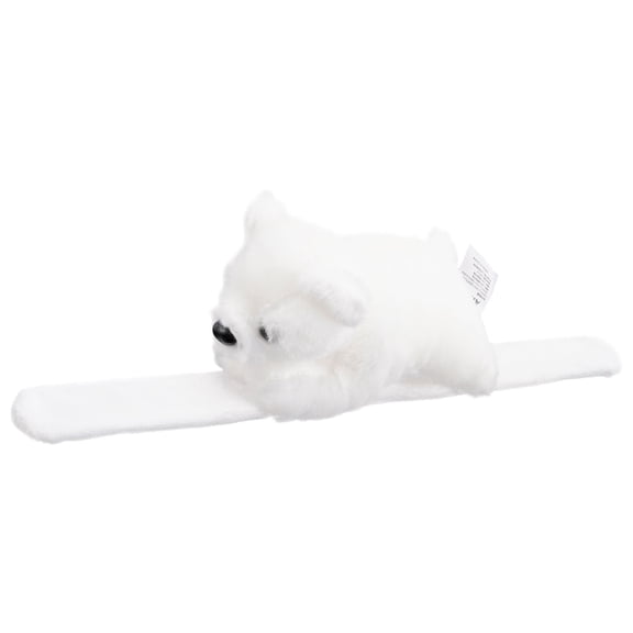 YOSADIER Stuffed Animal Slap Band Cartoon Design White 1Pack 11.2x2.8in