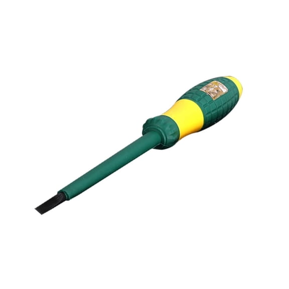 YOSADIER 1Pcs Volt Pen Tester with LED Indicator Screwdriver Voltage Detector Green ABS for Electricians Back to School