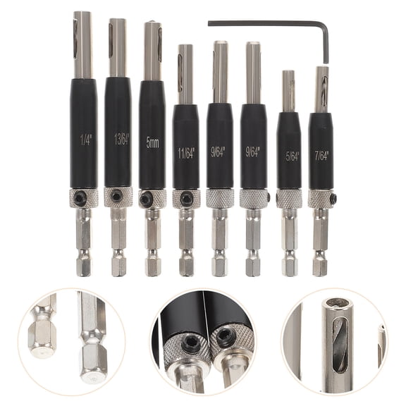 YOSADIER Carpenter Drill Bit Set for Window and Door Hinges, Assorted Colors, and Easy to Use, 1 Set