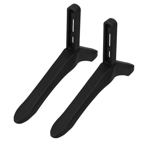 YOSADIER 1Set Easy Install TV Stand Black Plastic Base for Bedroom and Office Use
