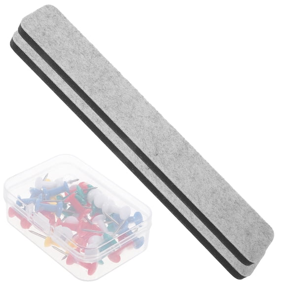 YOSADIER 1Set Light Grey Felt Small Cork Board Strip for Wall Display and Office Decoration