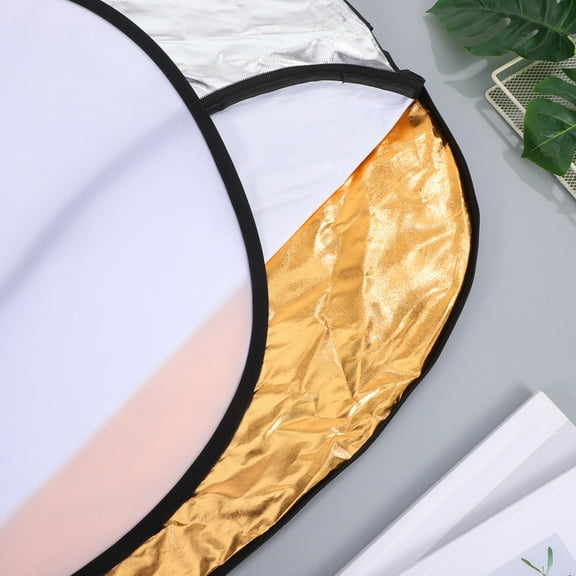YOSADIER 1Set Portable Photography Light Reflector Five in One Oval Panel Modifier for Outdoor Use