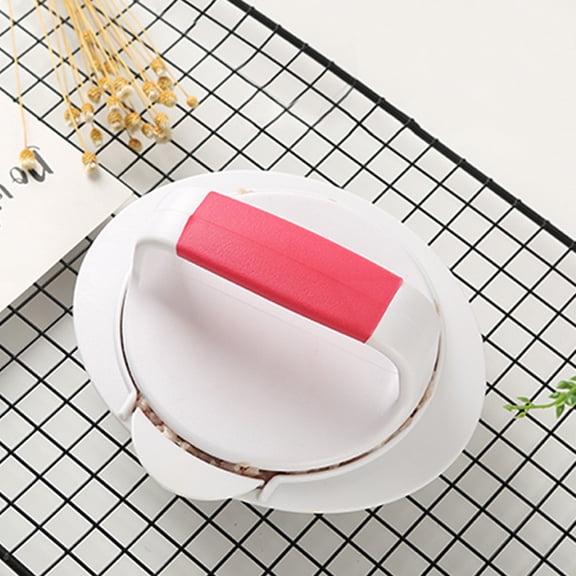 YOSADIER 1Set White Abs Material Hamburger Patty Maker for Shaping Burgers and Creating Crab Cakes