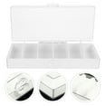 thumbnail image 1 of YOSADIER 1Set White Rectangular Charger Organizer for Accessory Organizer 8.3X3.5X2In, 1 of 8