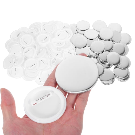 YOSADIER 200Sets DIY Tinplate Metal Pin Badge Making Supplies Assorted Colors Secure Spring Pin Design