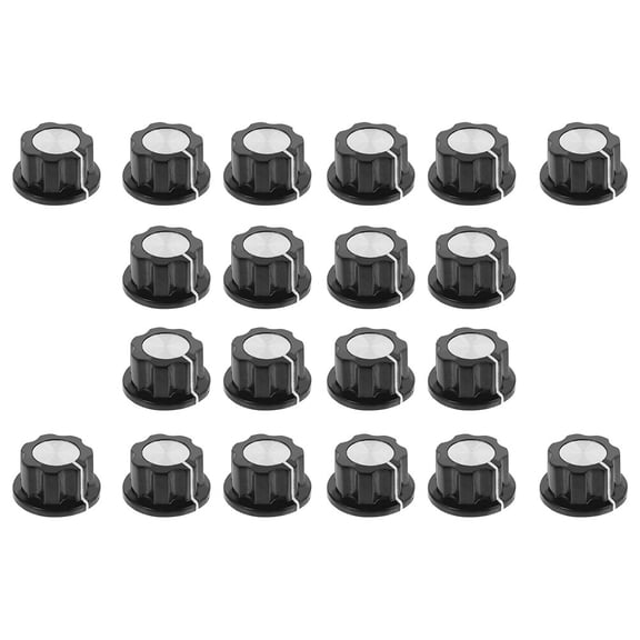 YOSADIER 20Pcs Rotate Button Potentiometer for Synthesizers Volume Control Copper Core 0.90X0.90X0.67In