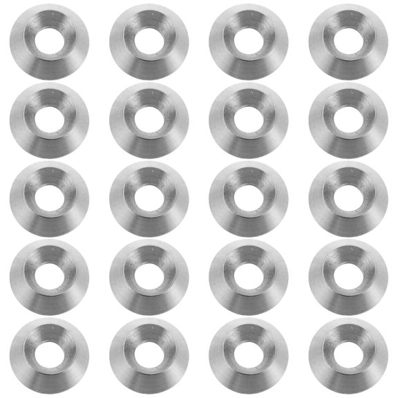 YOSADIER 20Pcs Stainless Steel Conical Washers for Bolt Seating with Fish Eye Design and Load Distribution