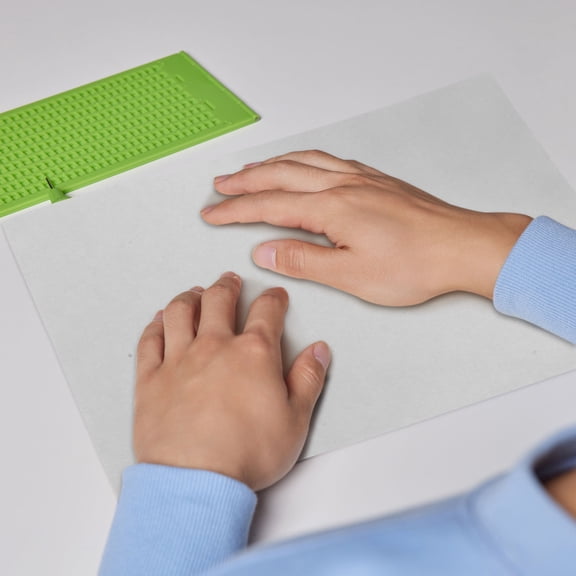 YOSADIER 20Pcs White Braille Writing Paper for Blind People Writing Sheets Enhances Communication and Readability