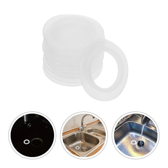 YOSADIER 20pcs Gasket Replacement O Ring Gasket Transparent Silicone Washers for Plumbing Applications at Home