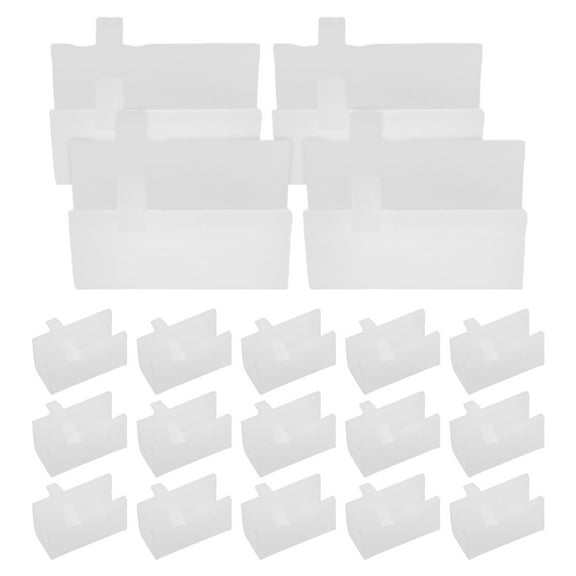 YOSADIER White Plastic Shelf Clips, and Sturdy Material, Easy Installation for Organizing Tools and Shelves