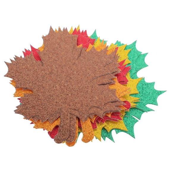 YOSADIER 25-Pack Assorted Color Paper Maple Leaf Decorations for Autumn Home Decor, Fall Harvest Festival, Party Supplies and Seasonal Crafts