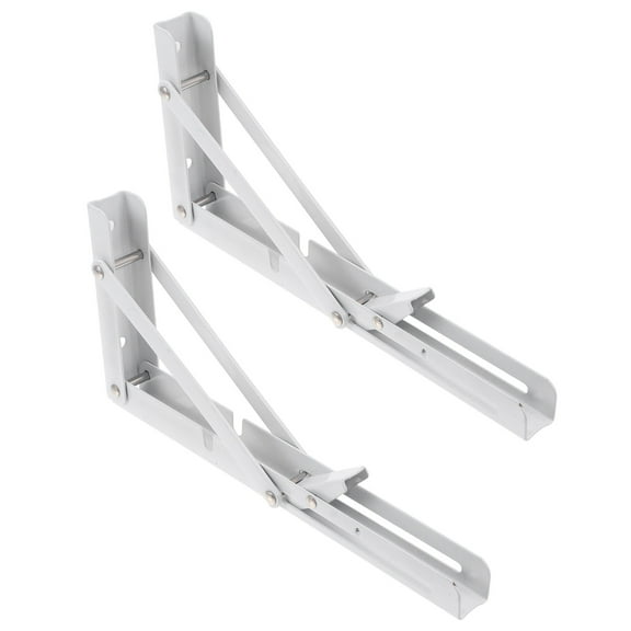 YOSADIER 2PCS Stainless Steel Shelf Brackets Triangle Shape for Effective Wall Mounting