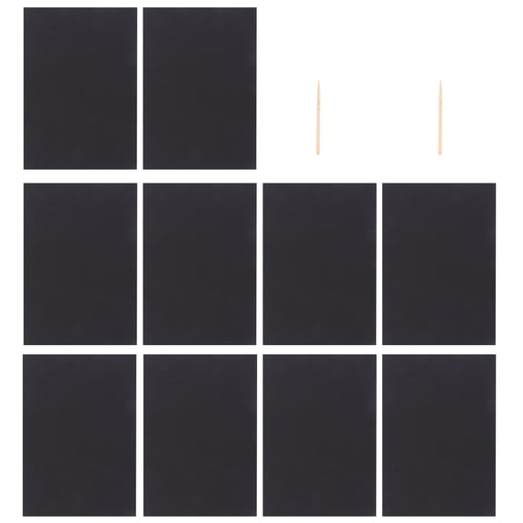YOSADIER 2Pack Scratch Picture Papers in Black with Fine Polishing for Smooth Art Creations