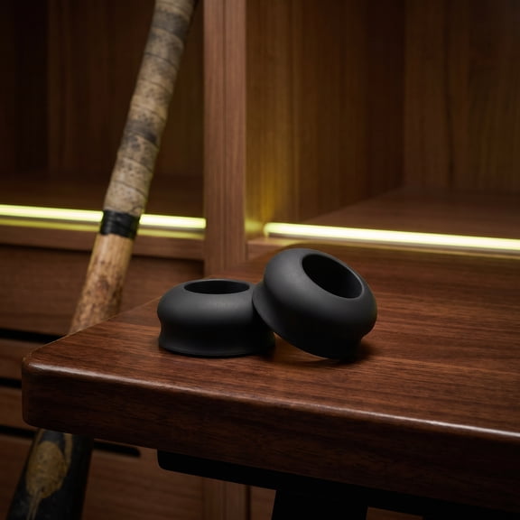YOSADIER 2Pcs Baseball Bat Grip Choke Up Rings Black for Shock Absorbing and Balanced Swing