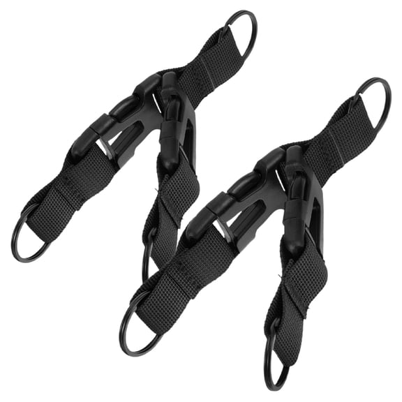 YOSADIER 2Pcs Black Universal Backpack Strap with Quick Detachable Buckle for Hiking and Travel