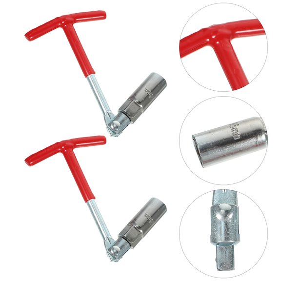 YOSADIER 2Pcs Car Spark Plug Wrench Socket Set with Durable Spring Steel for Efficient Repair