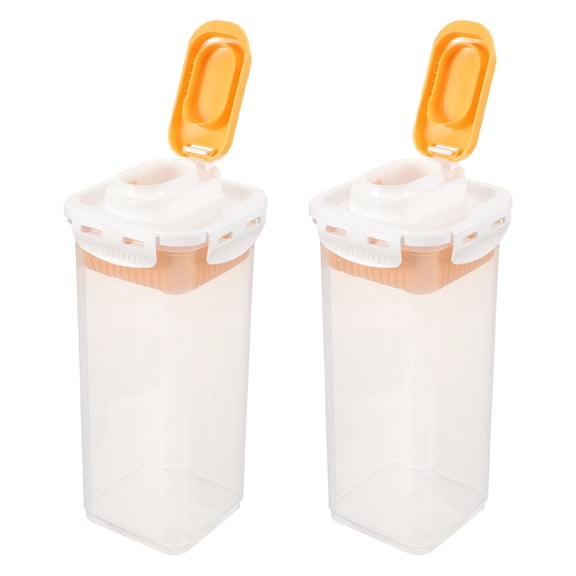 YOSADIER 2Pcs Laundry Room Storage Box Clear Airtight Powder Container